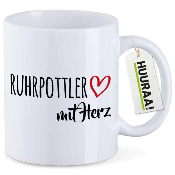 Kaffeetasse Ruhrpottler mit Herz 330ml