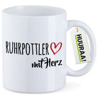 Kaffeetasse Ruhrpottler mit Herz 330ml