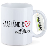 Kaffeetasse Saarländer mit Herz 330ml