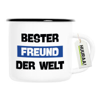 Emaille Tasse Bester Freund der Welt 300ml Vintage...