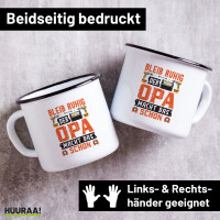 Emaille Tasse Bleib ruhig der Opa macht das schon 300ml...