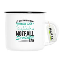 Emaille Tasse Gut aussehen reicht nicht musst schon...