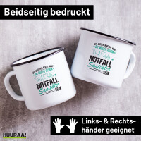 Emaille Tasse Gut aussehen reicht nicht musst schon...