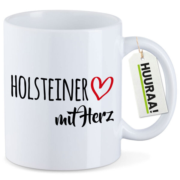 Kaffeetasse Holsteiner mit Herz 330ml
