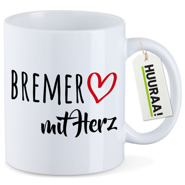 Kaffeetasse Bremer mit Herz 330ml