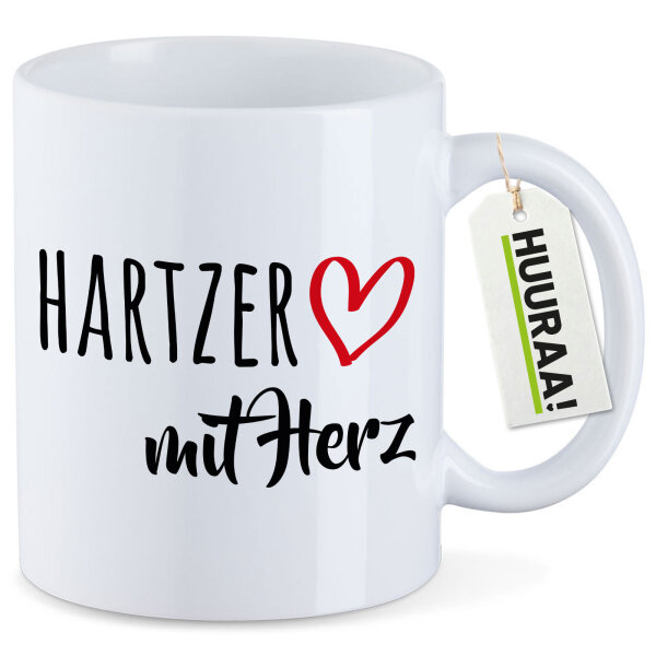 Kaffeetasse Hartzer mit Herz 330ml