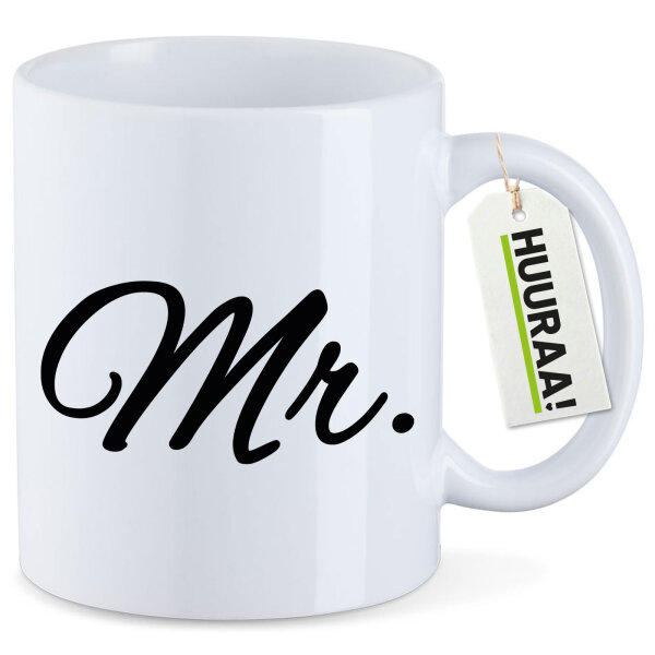 Kaffeetasse Mr. Schriftzug 330ml