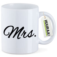 Kaffeetasse Mrs. Schriftzug 330ml