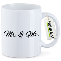 Kaffeetasse Mr. & Mr. Schriftzug 330ml
