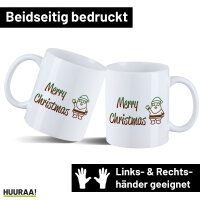 Kaffeetasse Merry Christmas Weihnachtsmann 330ml