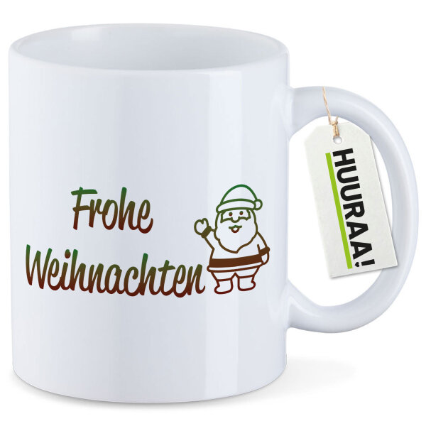 Kaffeetasse Frohe Weihnachten Weihnachtsmann 330ml