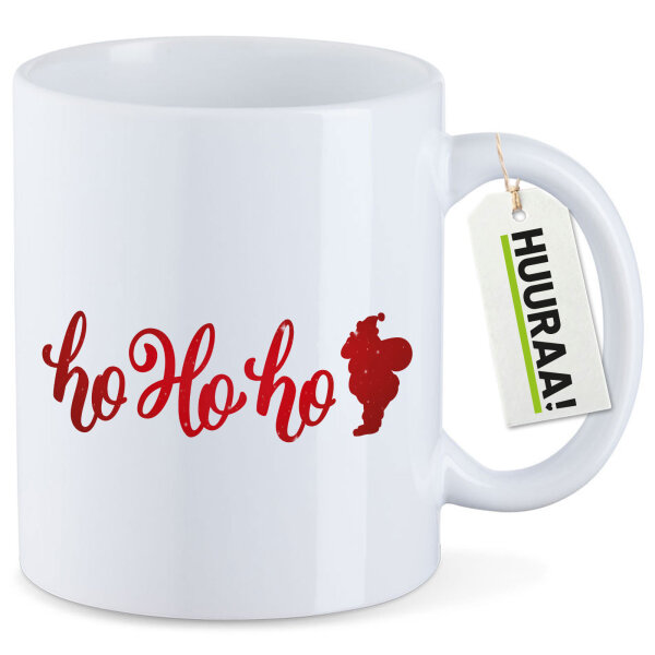 Kaffeetasse Ho Ho Ho Weihnachtsmann 330ml