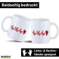 Kaffeetasse Ho Ho Ho Weihnachtsmann 330ml