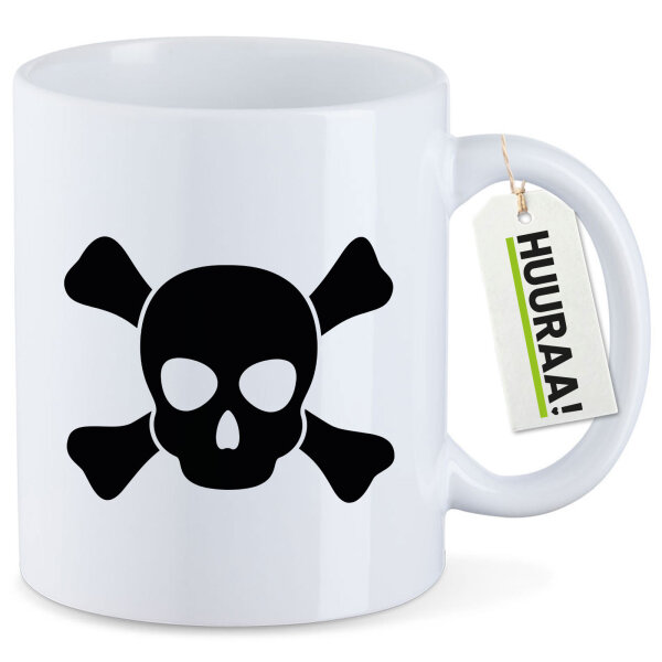 Kaffeetasse Pirat Totenschädel 330ml