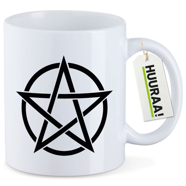 Kaffeetasse Pentagramm Drudenfuß 330ml
