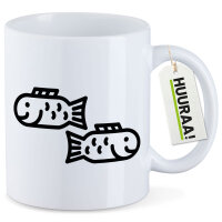Kaffeetasse Fische Sternzeichen Symbol 330ml