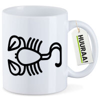 Kaffeetasse Skorpion Sternzeichen Symbol 330ml