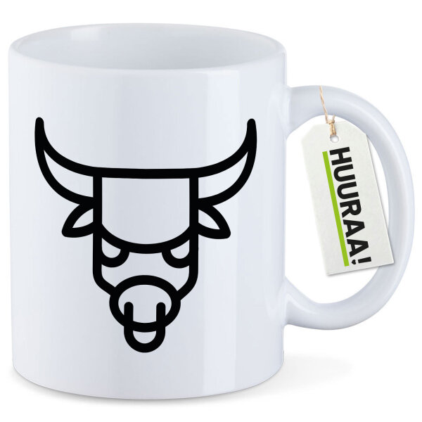 Kaffeetasse Stier Sternzeichen Symbol 330ml