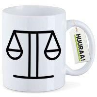 Kaffeetasse Waage Sternzeichen Symbol 330ml