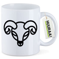 Kaffeetasse Widder Sternzeichen Symbol 330ml