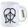 Kaffeetasse Zwillinge Sternzeichen Symbol 330ml
