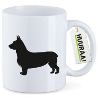 Kaffeetasse Welsh Corgi Pembroke Silhouette 330ml