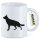 Kaffeetasse Deutscher Schäferhund Silhouette 330ml