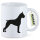 Kaffeetasse Deutscher Boxer Silhouette 330ml