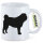Kaffeetasse Mops Silhouette 330ml