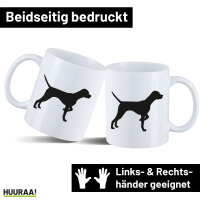 Kaffeetasse English Pointer Silhouette 330ml