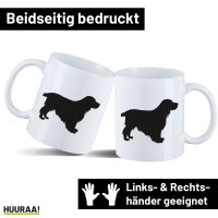 Kaffeetasse English Cocker Spaniel Silhouette 330ml