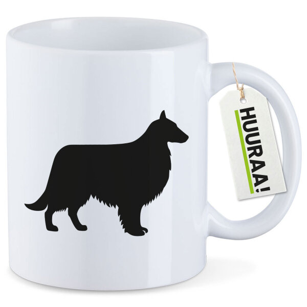 Kaffeetasse Collie Sheltie Silhouette 330ml