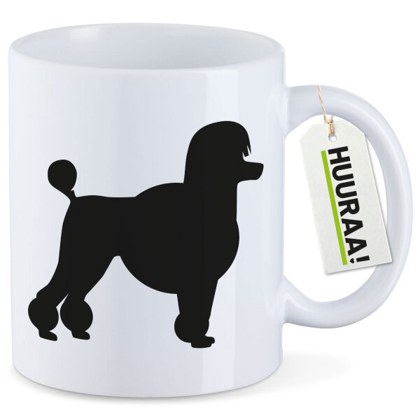 Kaffeetasse Pudel Silhouette 330ml
