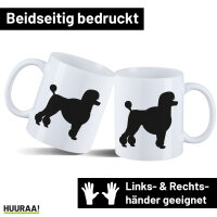 Kaffeetasse Pudel Silhouette 330ml