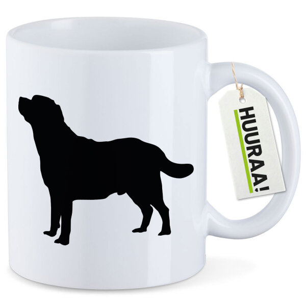 Kaffeetasse Labrador Retriever Silhouette 330ml