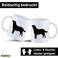Kaffeetasse Labrador Retriever Silhouette 330ml