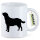 Kaffeetasse Labrador Retriever Silhouette 330ml