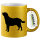 Glitzertasse Labrador Retriever Silhouette 330ml