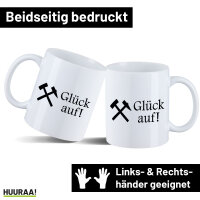 Kaffeetasse Glück auf! Ruhrpott 330ml