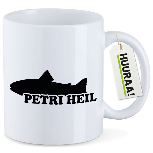 Kaffeetasse Petri Heil Fischergruß 330ml
