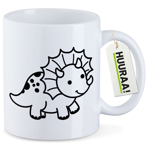 Kaffeetasse Triceratops Dinosaurier 330ml