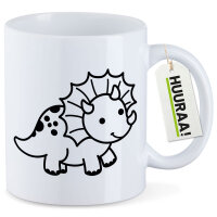 Kaffeetasse Triceratops Dinosaurier 330ml