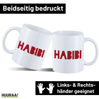 Kaffeetasse Habibi Schatz Freund 330ml