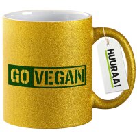 Glitzertasse Go Vegan Modern 330ml