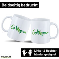 Kaffeetasse Go Vegan Blätter 330ml