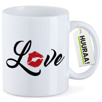 Kaffeetasse Love Kuss 330ml