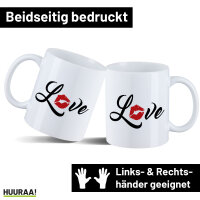 Kaffeetasse Love Kuss 330ml