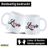 Kaffeetasse Love Herz Hearth 330ml