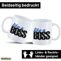 Kaffeetasse like a Boss Spruch 330ml