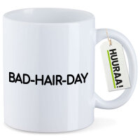 Kaffeetasse Bad Hair Day Schriftzug 330ml